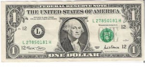 billete 1 dolar billete 1 dolar