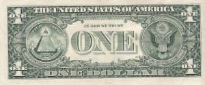 billete 1 dolar reverso billete 1 dolar reverso