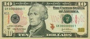 billete 10 dolares billete 10 dolares